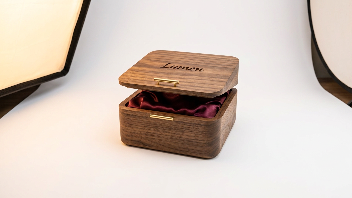 Lumen walnut chest